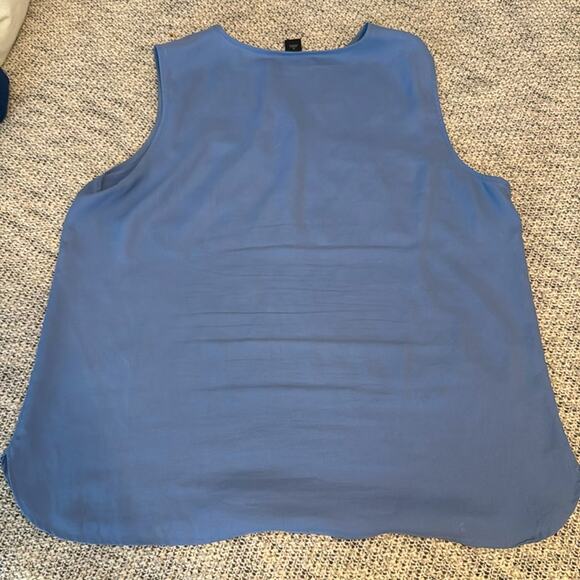 Ann Taylor Sleeveless Slate Blue Tank Top - Picture 3 of 3